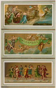 Werbeflyer für das Alhambra Theatre of Varieties, London
