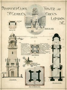 Vorgeschlagener Uhrturm am St. George
