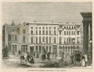 Vorgeschlagene neue Arkade, Catherine Street, Strand, London von English School
