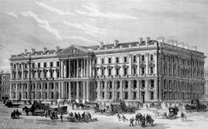 Vorgeschlagene neue Gebäude des General Post Office in St Martin-le-Grand von English School