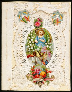 Wohlstand, Valentinskarte, ca. 1870