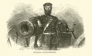 Preußischer Artillerist, September 1870 von English School