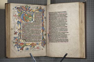 Psalter mit Sarum-Kalender, Fol 72 verso Fol 73 recto, ca. 1425-75