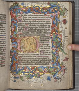 Psalter mit Sarum-Kalender, Fol 82 recto, ca. 1425-75 von English School