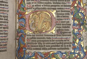 Psalter mit Sarum-Kalender, Fol 84 recto, Detail, ca. 1425-75