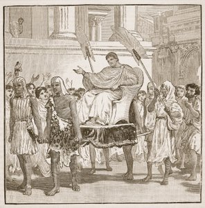 Öffentliche Freude über die Genesung des Pompeius
