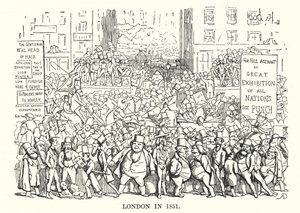 London im Jahr 1851 (Stich) von English School