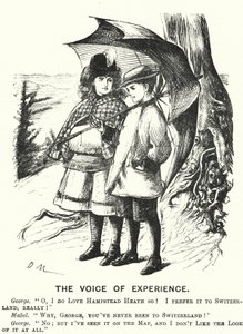 Punch-Karikatur: Die Stimme der Erfahrung von English School