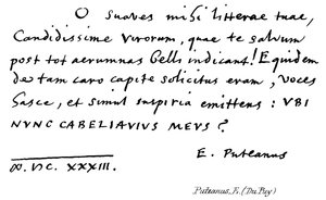Puteanus, E (Du Puy) von English School