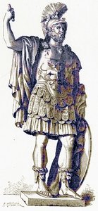 Pyrrhus, Illustration aus Geschichte Roms von Victor Duruy, veröffentlicht 1884 von English School