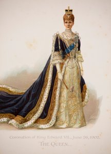 Königin Alexandra in ihren Krönungsroben