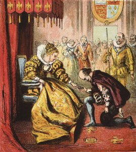 Königin Elisabeth I und Shakespeare von English School
