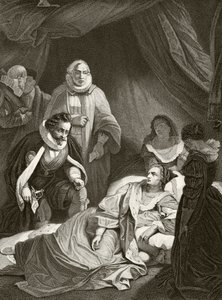 Königin Elisabeth I. auf ihrem Sterbebett, aus 