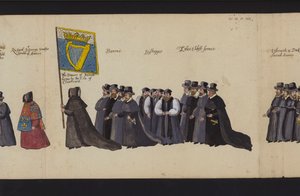 Begräbnisprozession von Königin Elisabeth I. von English School
