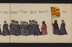 Begräbnisprozession von Königin Elisabeth I. von English School