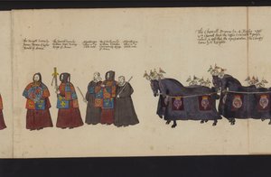 Begräbnisprozession von Königin Elisabeth I. von English School