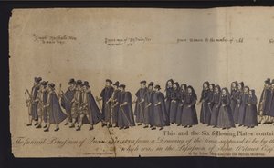Begräbnisprozession von Königin Elisabeth I. von English School
