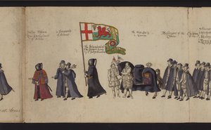 Begräbnisprozession von Königin Elisabeth I. von English School