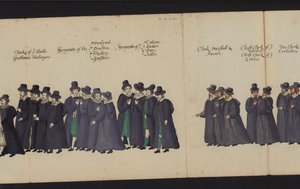 Trauerzug von Königin Elisabeth I. von English School