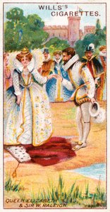 Königin Elisabeth und Sir Walter Raleigh von English School