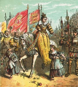 Königin Elisabeths Thronbesteigung von English School