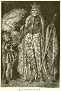 Königin Isabella in ihrer Rüstung