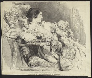 Königin Victoria und der Prinz von Wales von English School