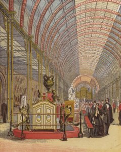 Königin Victoria besucht die Kunstschatz-Ausstellung, Manchester von English School