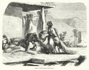 Rahab versteckt die Spione (Gravur) von English School