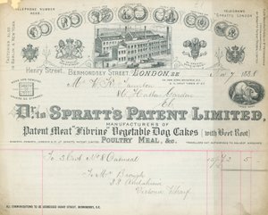 Quittung für Dr. Spratts Patent Limited von English School