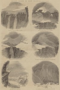 Jüngster Aufstieg des Mont Blanc (Stich) von English School