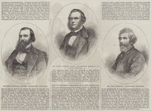 Kürzliche australische Entdecker (Gravur) von English School