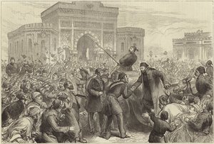 Empfang von Osman Pascha im Serskierate von English School