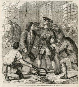 Empfang eines Schuldners im Fleet Prison von English School