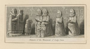 Überreste des Denkmals für Lady Owen von English School