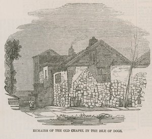 Überreste der alten Kapelle auf der Isle of Dogs von English School
