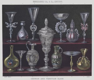 Renaissance, 16. und 17. Jahrhundert, deutsches und venezianisches Glas von English School