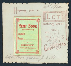 Mietbuch, Weihnachtskarte von English School