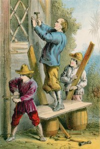 Reparatur des Falkennests von English School