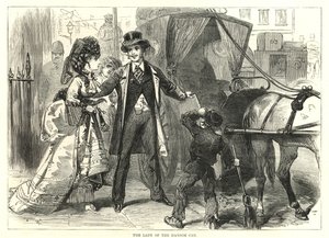Repräsentative Derby-Frauen: Die Dame des Hansom Cabs von English School
