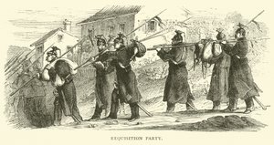 Requisitionspatrouille, September 1870 von English School
