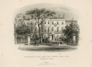 Wohnsitz des verstorbenen Sir Robert Peel von English School