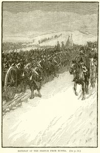 Rückzug der Franzosen aus Russland von English School
