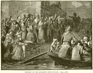 Rückzug der Royalisten aus Toulon von English School