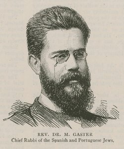 Reverend Dr. M Gaster, Oberrabbiner der spanischen und portugiesischen Juden von English School