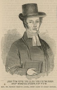 Reverend Dr. Nathan Marcus Adler, Oberrabbiner in Großbritannien von English School