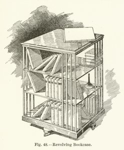 Drehbares Bücherregal