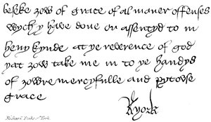 Richard, Herzog von York von English School