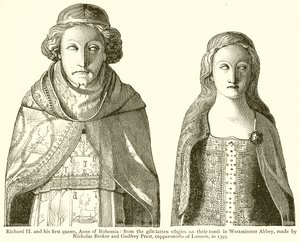 Richard II. und seine erste Königin, Anne von Böhmen von English School