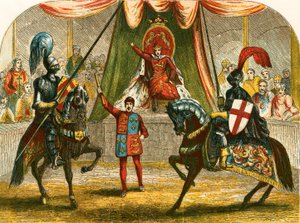 Richard II. stoppt den Kampf zwischen den Herzögen von Norfolk und Hereford von English School